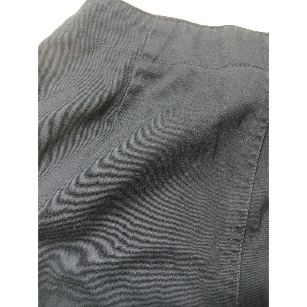 Liz Golf Liz Claiborne Button Cotton Twill A-Line Skirt Womens 8 Tie Waist Vtg - Picture 8 of 9